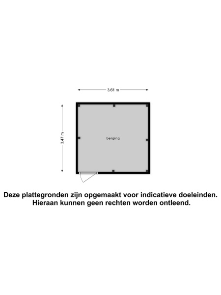 Plattegrond berging