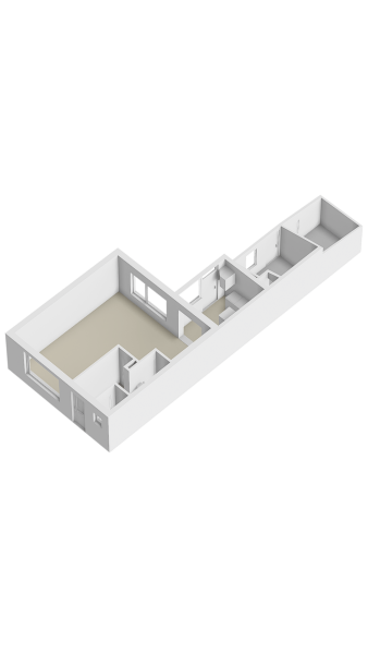 Plattegrond gelijkvloers 3d