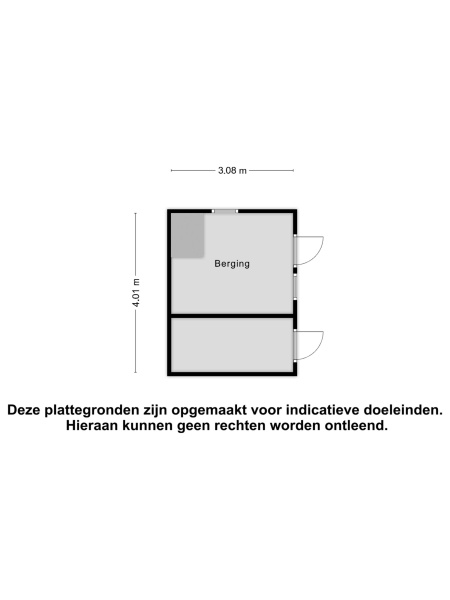 Plattegrond berging