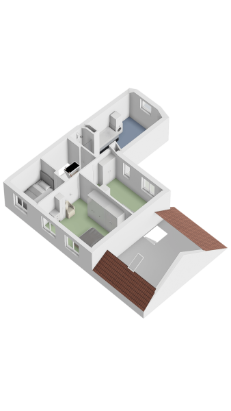 Plattegrond verdieping 3d