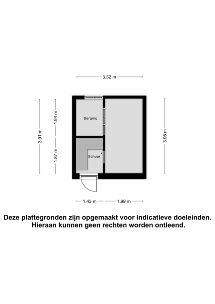 Plattegrond berging