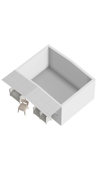 Plattegrond tuinhuis 3d