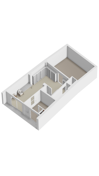 Plattegrond gelijkvloers 3d