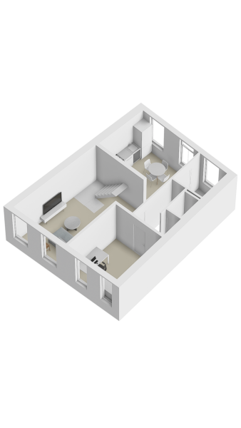 Plattegrond verdieping 3d