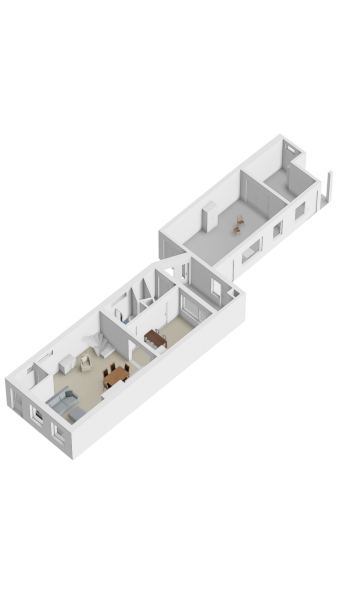 Plattegrond gelijkvloers 3d