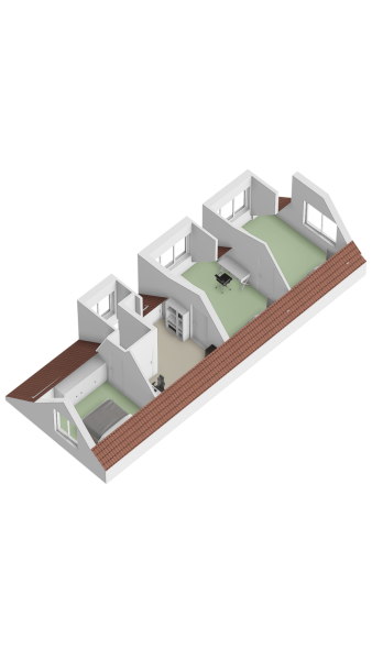 Plattegrond verdieping 3d