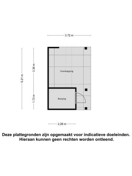 Plattergrond overkapping